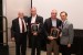 Prof. Shigehiro Hashimoto and Dr. Nagib Callaos giving Dr. Robert Cherinka and Eng. Joseph Prezzama the "2017 William G. Lesso Memorial Award for Excellence in Engineering."